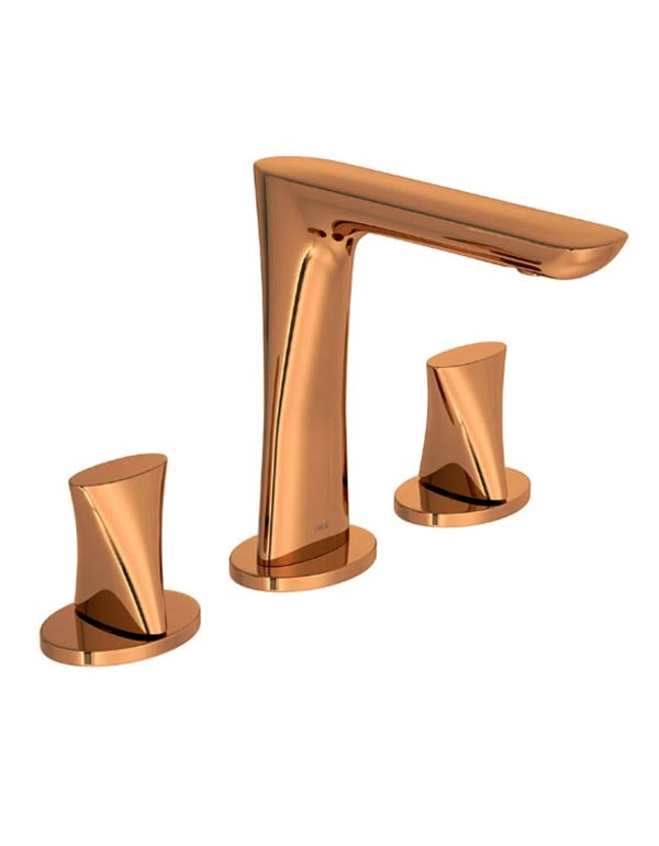 Misturador Lavatorio Mesa Bica Alta DK Deca Red Gold 187